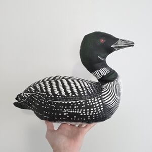 Vintage Stuffed Loon Realistic Loon Bird Plush Toy